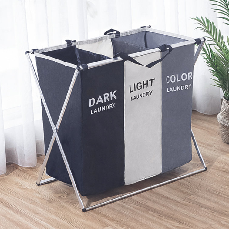 Rebrilliant Fabric Laundry Sorter with Handles Reviews Wayfair